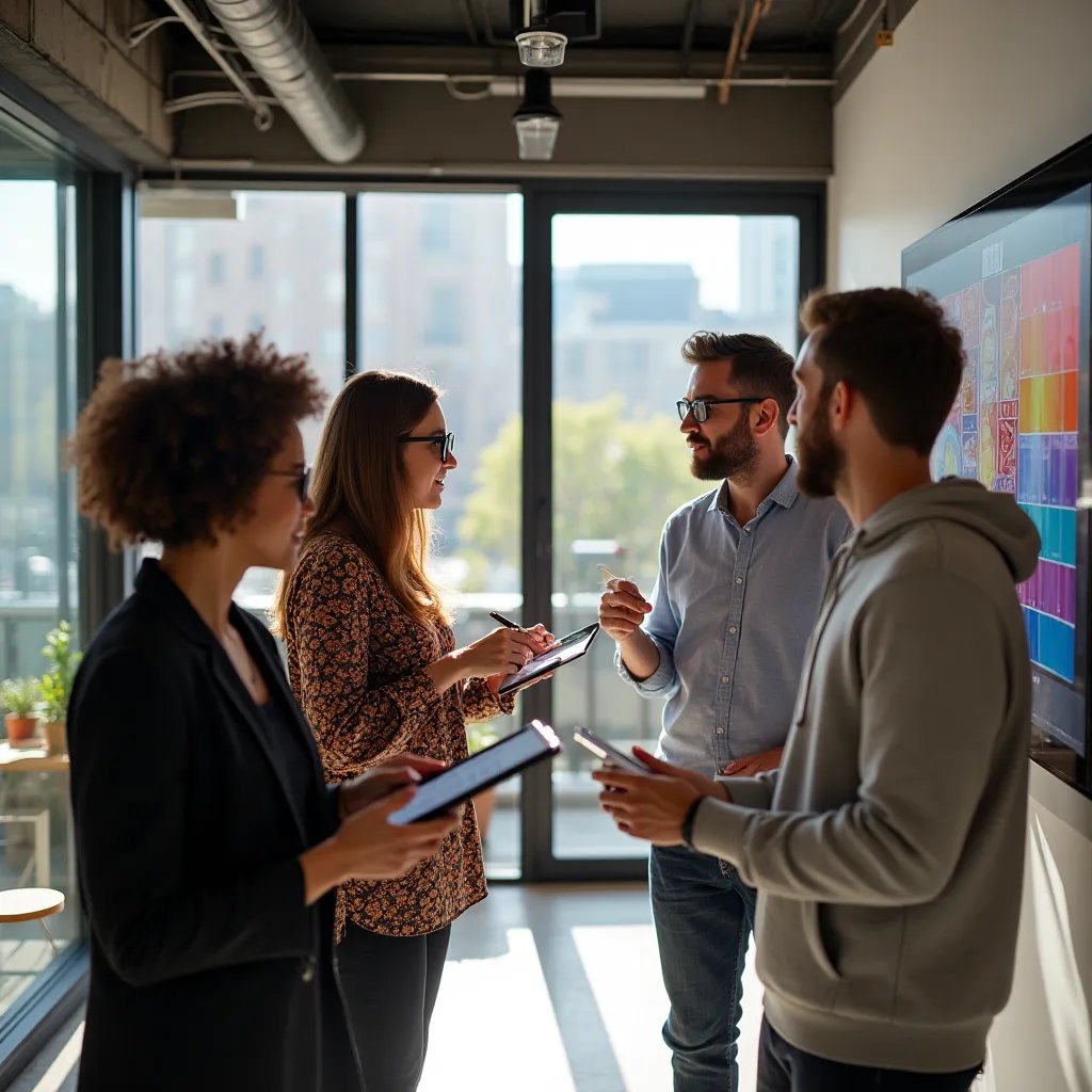 Mobile application prototype with interactive elements